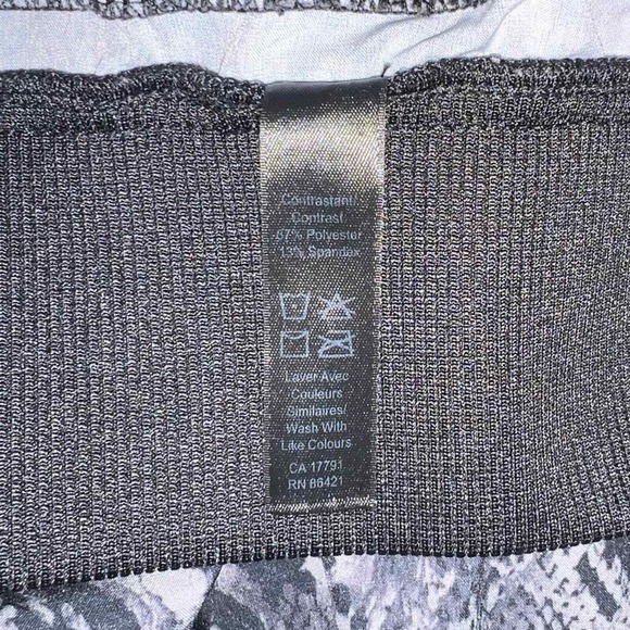 Kyodan Snakeskin Print Joggers Women L Grey Black Activewear Drawstring Pants - Picture 8 of 8